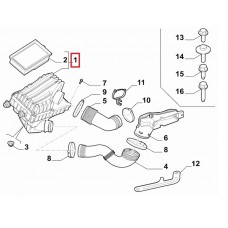 Hava Filtresi  Egea (1,3 MJT  - 1,6 MJT  - 1,6 16V)  Komple