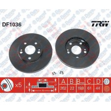 fren diski on havali 262mm renault laguna 2-0 94-