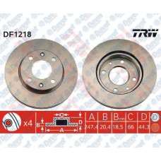 fren diski on havali 247mm peugeot 205gti 1-6 ym