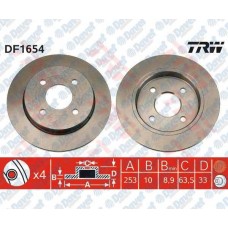 ARKA FREN DISKI AYNASI FOCUS 98>05 FIESTA V 04>08 FISETA VI 13/> SCORPIO 94>98 S