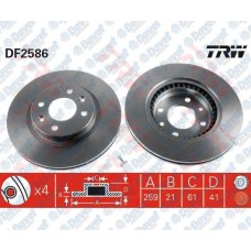 fren diski on 259 mm megane clio  kangoo 1-5dci 00=-
