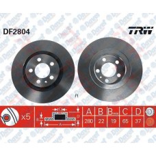 fren diski on havali 280mm  bora 1-6 00- golf iv 99- audi a3 1-6 96-02 1-8 96-