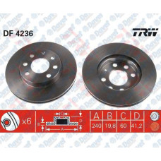 fren diski on havali 240mm corsa c 00- abs li