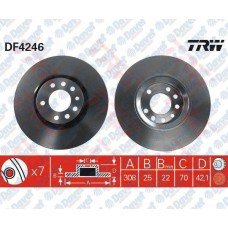 fren diski on havali 308mm astra g 99-05 astra h 04- corsa d 07- corsa e 14-