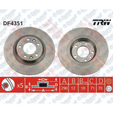 fren diski arka duz 272 mm p407 04- p508 10- p607 00- c5 iii 08-