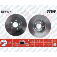 fren diski arka  ford  transit connect tourneo connect 1-8tdci 1-8tdci 1-8i 02-