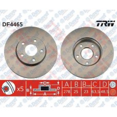 ON FREN DISKI AYNASI FOCUS III 1.6ECO / 1.6TDCI FOCUS II 04/> FOCUS II C MAX 03>