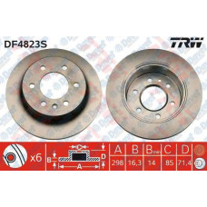 fren diski arka mercedes sprinter 906 volkswagen crafter 30-50  2006-