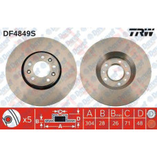 ON FREN DISKI AYNASI C5 III-P407 DW10BTED42.0 16V EXPERT III-JUMPY III-SCUDO III