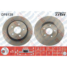 ARKA FREN DISKI AYNASI FOCUS III 11/> OLCU:271 * 11