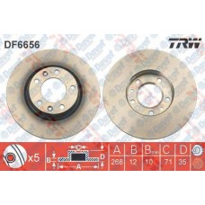 ARKA FREN DISKI AYNASI C4 PICASSO - P308 II 13> 308 SW II 14> OLCU:268 * 12