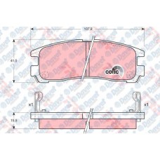 ARKA FREN BALATASI PAJERO PININ1.8 2.0 GDI 99>06 GALANT 1.8 2.0 92 >06