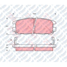 fren balatasi arka wva 21875 opel frontera 94-