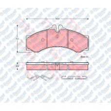 fren balatasi onarka  wva 29076 sprinter 408 412 414 vw lt35-50 1995-