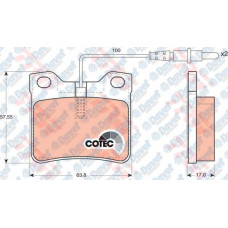 ARKA FREN BALATASI P605 2.0 - 2.0 16V - 2.0T - 3.0 - 3.0 SV 24 - 2.1TD - 2.5TD F
