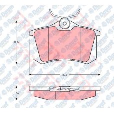 ARKA FREN BALATASI FLUENCE-MGN II-III-207-308-307-PARTNER-C3-C4-BORA-PASSAT 97>G