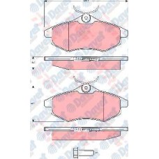 fren balatasi on  wva 23407  citroen c3 1-4 1-4hdi 02-   122-8x53x19 mm