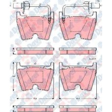 ON FREN BALATASI VW PHOETON 6.0 W12 4 MOTION. 5.0 V10 TDI 04.02- 18