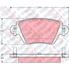 fren balatasi arka  kangoo 1-9dci 01- mondeo 00-