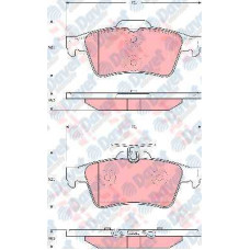 fren balatasi arka  vectra c  focus ii c-max  1-4 1-6 1104=- laguna ii 01-