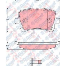 ARKA FREN BALATASI A3 TUM MODELLER 05/03> A4 PASSAT 1.6FSI/1.9TDI/2.0TDI 95>16