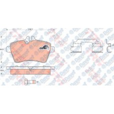 ON FREN BALATASI MERCERDES W169 A160CDI-A180CDI-A170 A200 04>6.12 W245 B150-B170