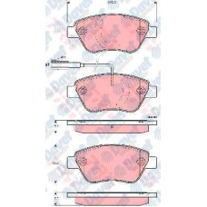 fren balatasi on fiat doblo 1-3 06=- fiorino g-punto stilo 1-3 bipper corsa 080