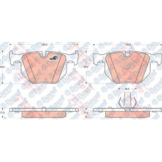 ARKA FREN BALATASI BMW X5 E70 3.0 D 3.0 SL 07>13 E71 X6 08>10 E72 08>10