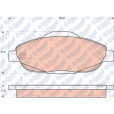 fren balatasi on peugeot p308 p3008 1-4 16v 1-6 16v 1-6hdi 07-