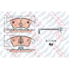 fren balatasi on audi a4  8k28k5  11-2007-  a5  8t  06-2007-