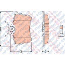 fren balatasi arka partner tepee 1-6 16v 1-6hdi 08- p308 sw 07- berlingo 1-6 1
