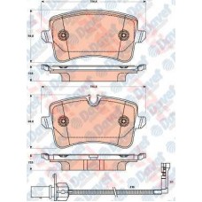 ARKA FREN BALATASI A6 4G2 A6 AVANT 4G5 2.8 FSI/2.8FSI QUATTRO/2.0TDI/3.0TDI/3.0T