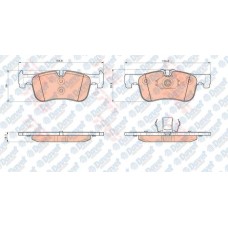fren balatasi on wva25014-25015 bmw 1 f20 10- bmw 2 14-