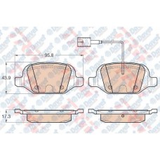 ARKA FREN BALATASI LINEA 1.3D MULTIJET 06-09> 1.4/1.4T-JET 06-07>/1.6/1.6D-MULTI