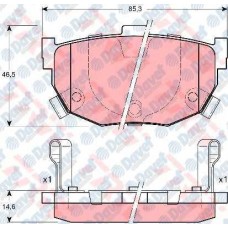 ARKA FREN BALATASI ELANTRA 2.0-1.8-1.6 2.0 CRDI 96>01> 7.06 COUPE 1.6I 16V 97-02