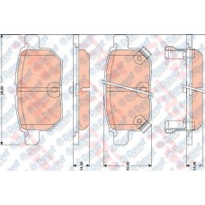 fren balatasi arka toyota auris 1-6wti 07-yaris 1-0 06-