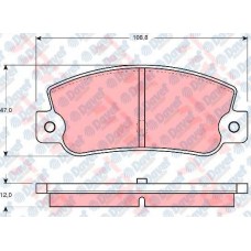 ARKA FREN BALATASI CROMA 1.6/2.0/2.0Ie/2.0Ie TURBO/1.9T/2.5D/2.5TD TEMPRA 2.0Ie