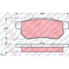 ARKA FREN BALATASI ACCORD III 85-89 CIVIC 87-01 JAZZ II 02> ROVER 25 45 00-05 20