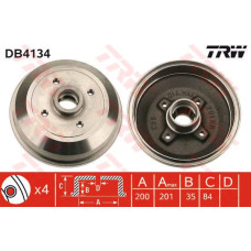 ARKA FREN KAMPANASI CORSA A 83-92 -CORSA B-TIGRA A 93-02 ABS Lİ