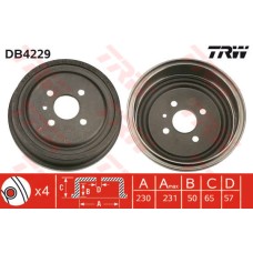 ARKA KAMPANA ASTRA G 98 09 COMBO C 01 11 ASTRA F SW 91 98 230x265x57x69x4DL 9318