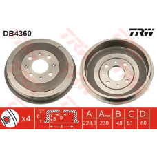 ARKA KAMPANA CORSA D 07 CORSA E 14 ADAM 13 PUNTO-GRANDE PUNTO 05 274x228x61x48x4