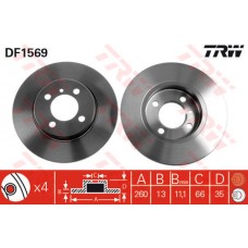 FREN DISKI ON BMW E30 83 93 ABS SIZ