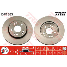 FREN DISKI ON MERCEDES W201 W124 S124 C124 A124 R107