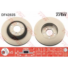 FREN DISKI ON BMW X3 E83 04 10 ADET