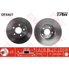 ARKA FREN DISK AYNASI CONNECT 1.8TDCI 02 13 ABS LI