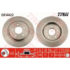 ARKA FREN DISKI AYNA FOCUS II04 11 C-MAX 07 09 VOLVO V50 04 12 C30 06 12 C70 II