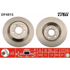 FREN DISKI ARKA MERCEDES S-CLASS W221 C216