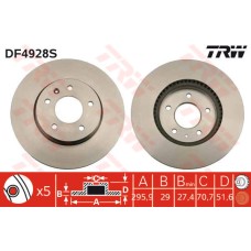 ÖN FREN AYNASI ADET ANTARA 2.4-3.2 V6-2.0CDTI 06 CAPTIVA 2.4-3.2-2.0D 06 296x29x