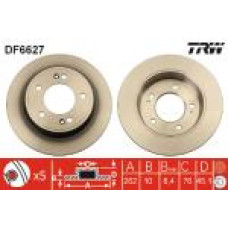 ARKA FREN DİSKİ DOLU TİP HYUNDAI İ30 1.6L G4FD GDİ GAMMA 11-15 / 1.4L 1.6L CRDİ
