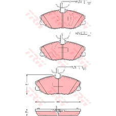 ÖN FREN BALATASI FİŞLİ P406 2.0-2.1 TD 94-04 P306 GTİ 93-01 XANTIA XM XSARA 00>0